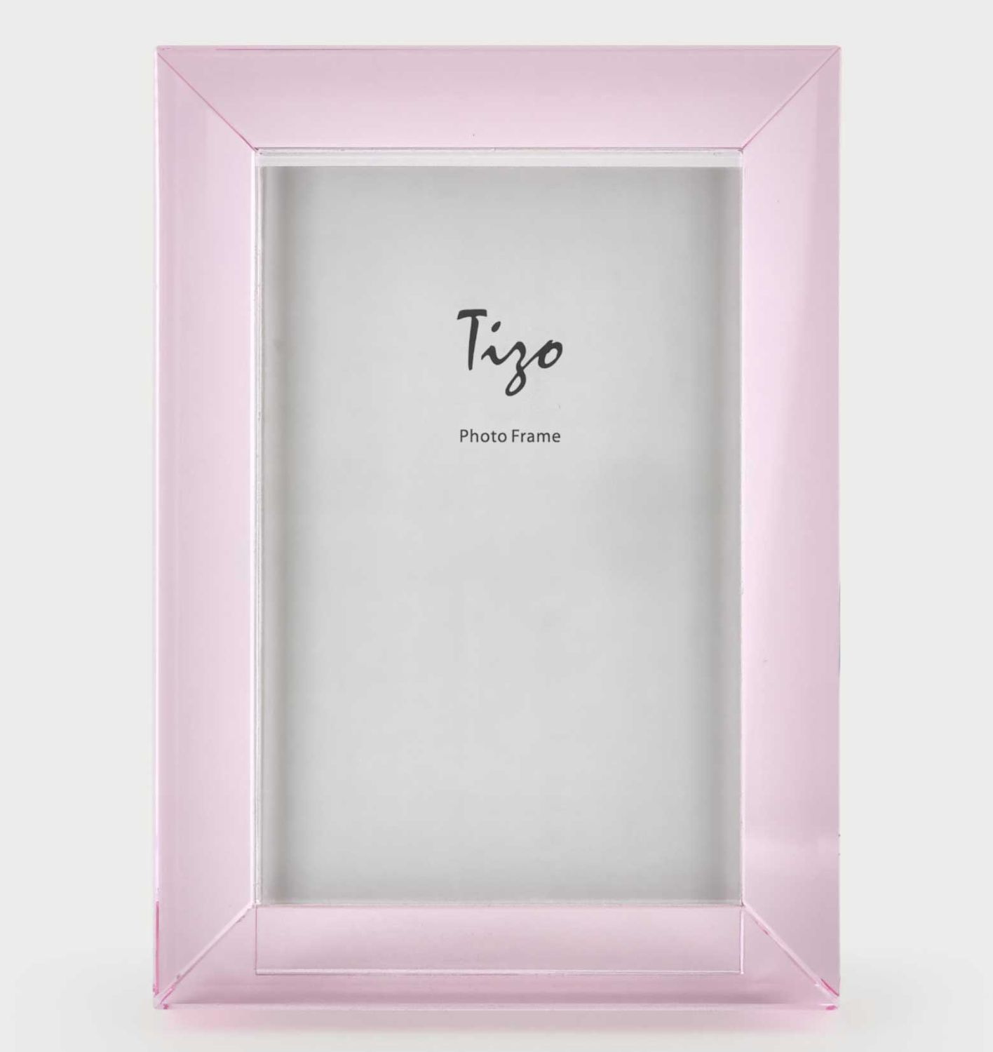 Tizo Designs Cryrstal Glass Picture Frame Pink 4 x 6 Inch PH1980PK46