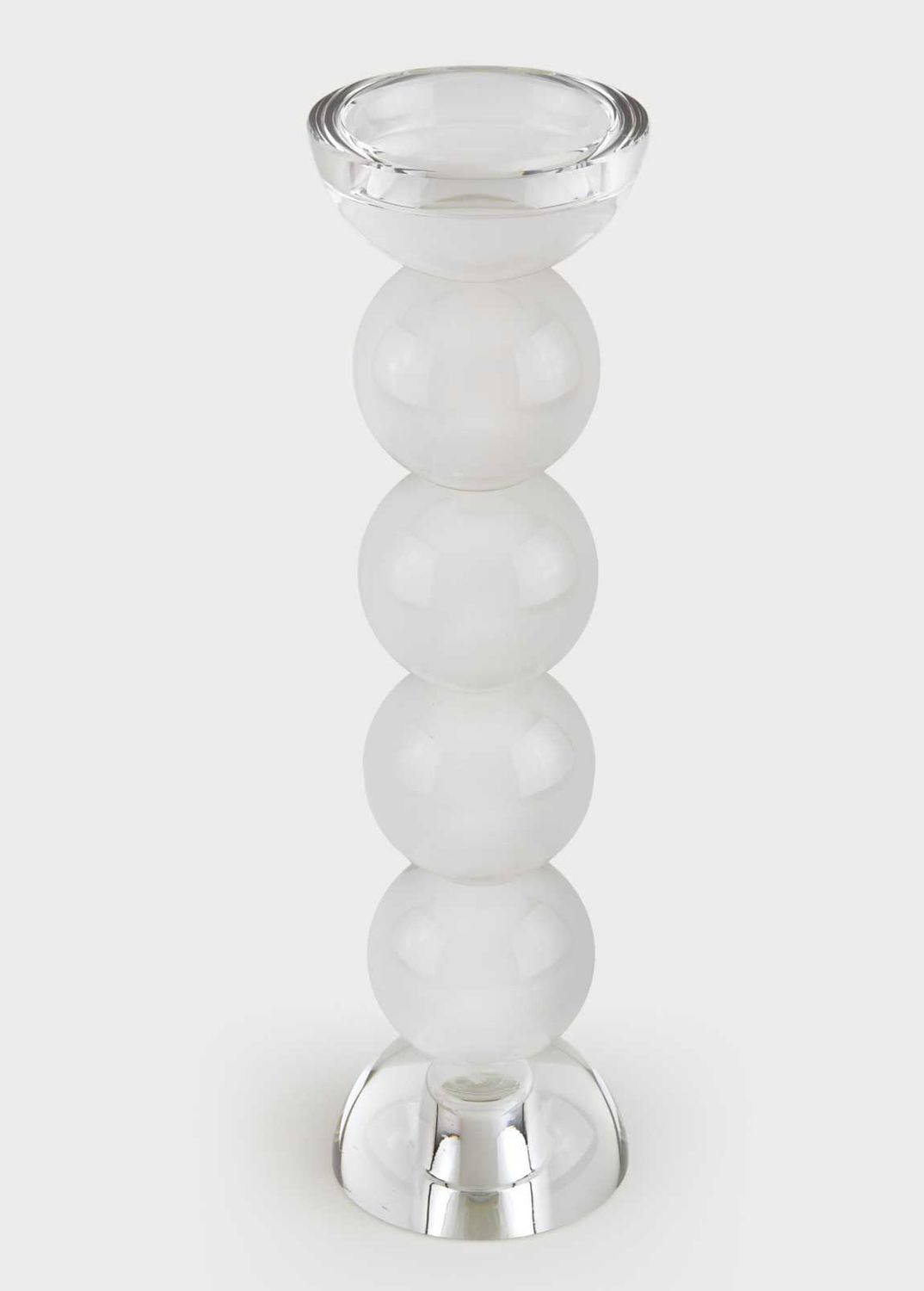 Tizo Designs Crystal Glass Ball Candle Holder Clear Medium XY912CLCS