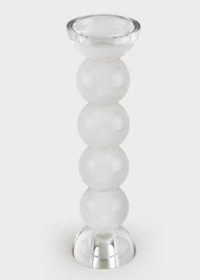 Tizo Designs Crystal Glass Ball Candle Holder Clear Medium XY912CLCS