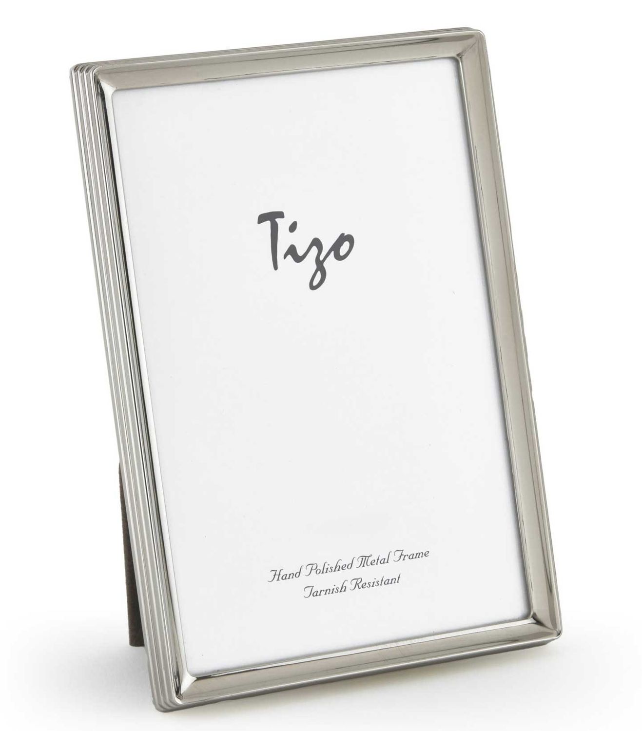 Tizo Designs Silverplate Picture Frame Linear 4 x 6 Inch 3643SIL46