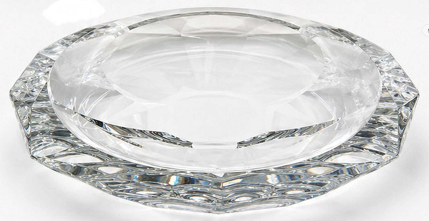 Tizo Crystal Glass Diamond Centerpiece Clear 11 Inch XY240CLCP