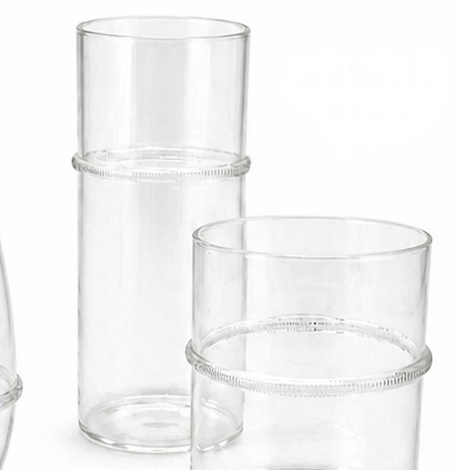 Tizo Glass Hiball with Clear Band Set of 4 BQ170CLHI