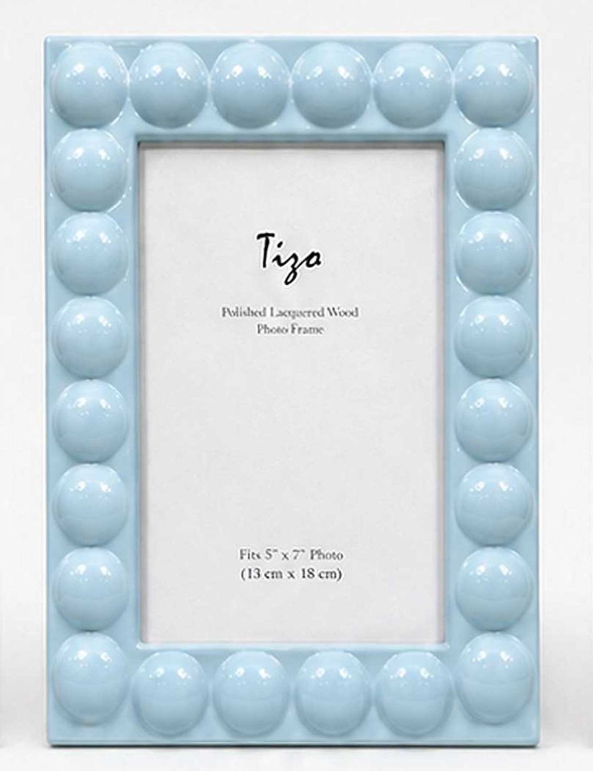 Tizo Lacquer Wood Picture Frame Light Blue 4 x 6 Inch EL188LB46