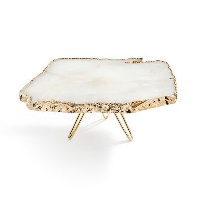 Anna New York Torta Cake Stand Crystal and Gold TOR-CKLG-22G, 810345029785