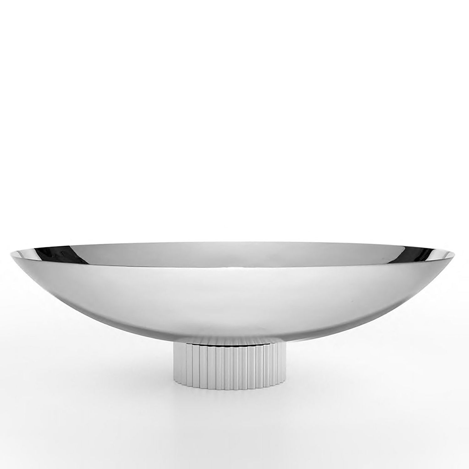 Anna New York Striations Fruit Bowl Silver STR-FBOS-15T, 850058256269