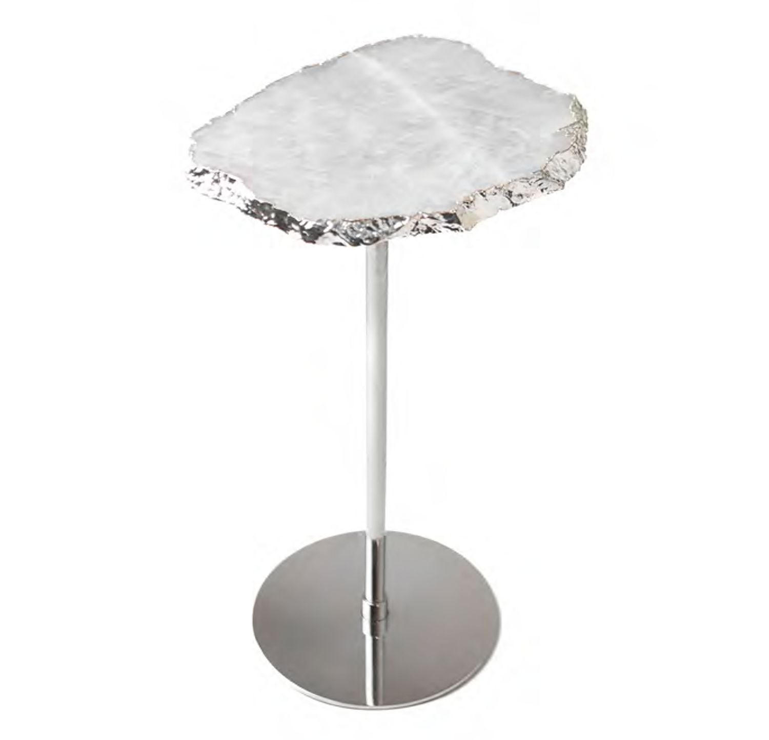 Anna New York Capa Side Table Crystal and Silver CAP-STSR-22S, 850058256566