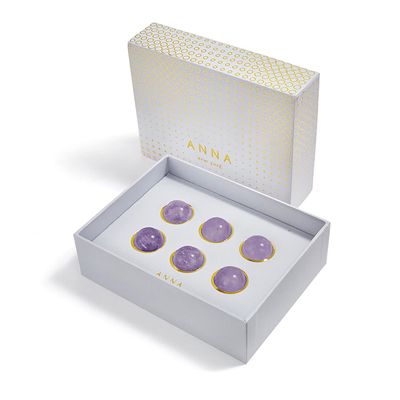 Anna New York Vida Wine Gems Fluorite Ser of 6 WG-001, 810345027293