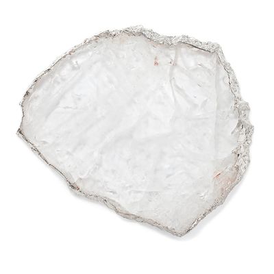 Anna New York Kiva Platter Crystal and Silver KI-001, 810345020195