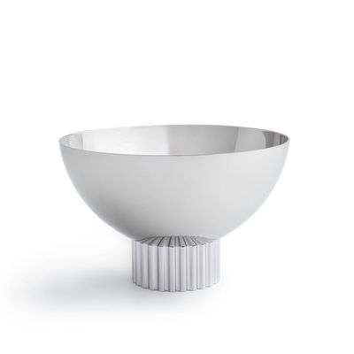 Anna New York Striations Nut Bowl Silver STR-NBOS-15T, 850058256214
