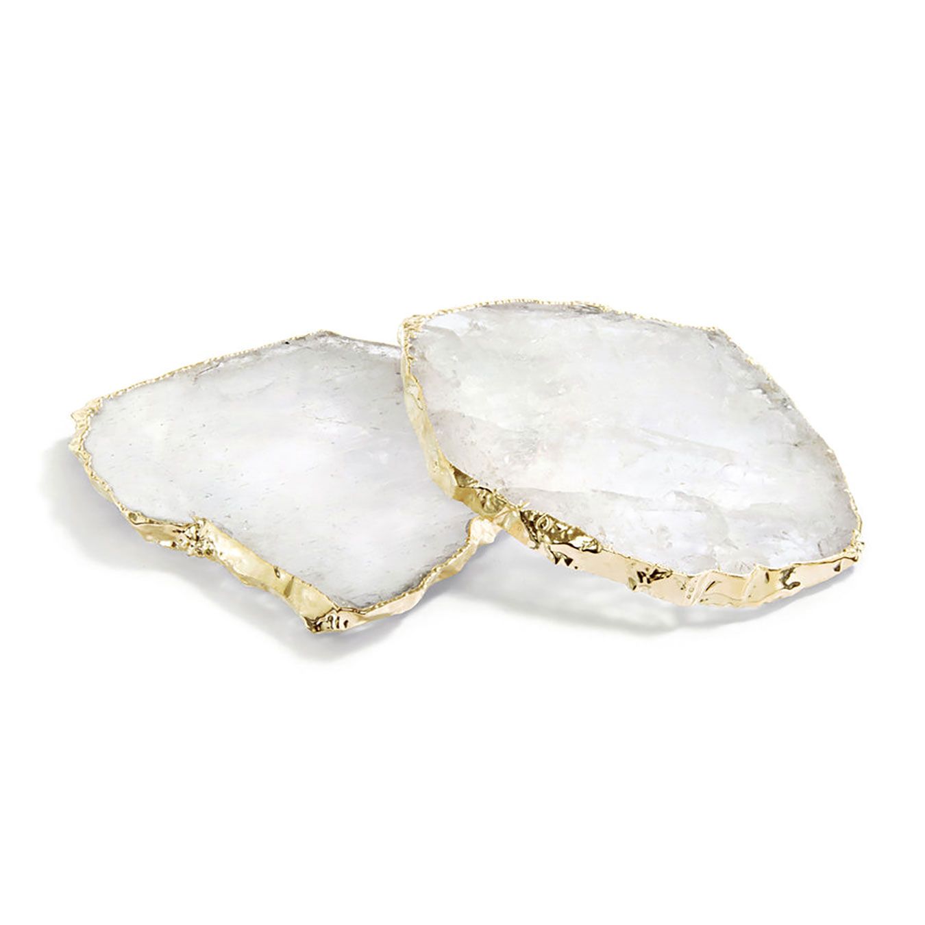 Anna New York Kivita Coasters Crystal and Gold Set of 2 KV-006, 810345022854