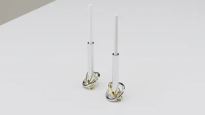 Anna New York Ring Candleholders Set of 2 RIN-CDS2-02D