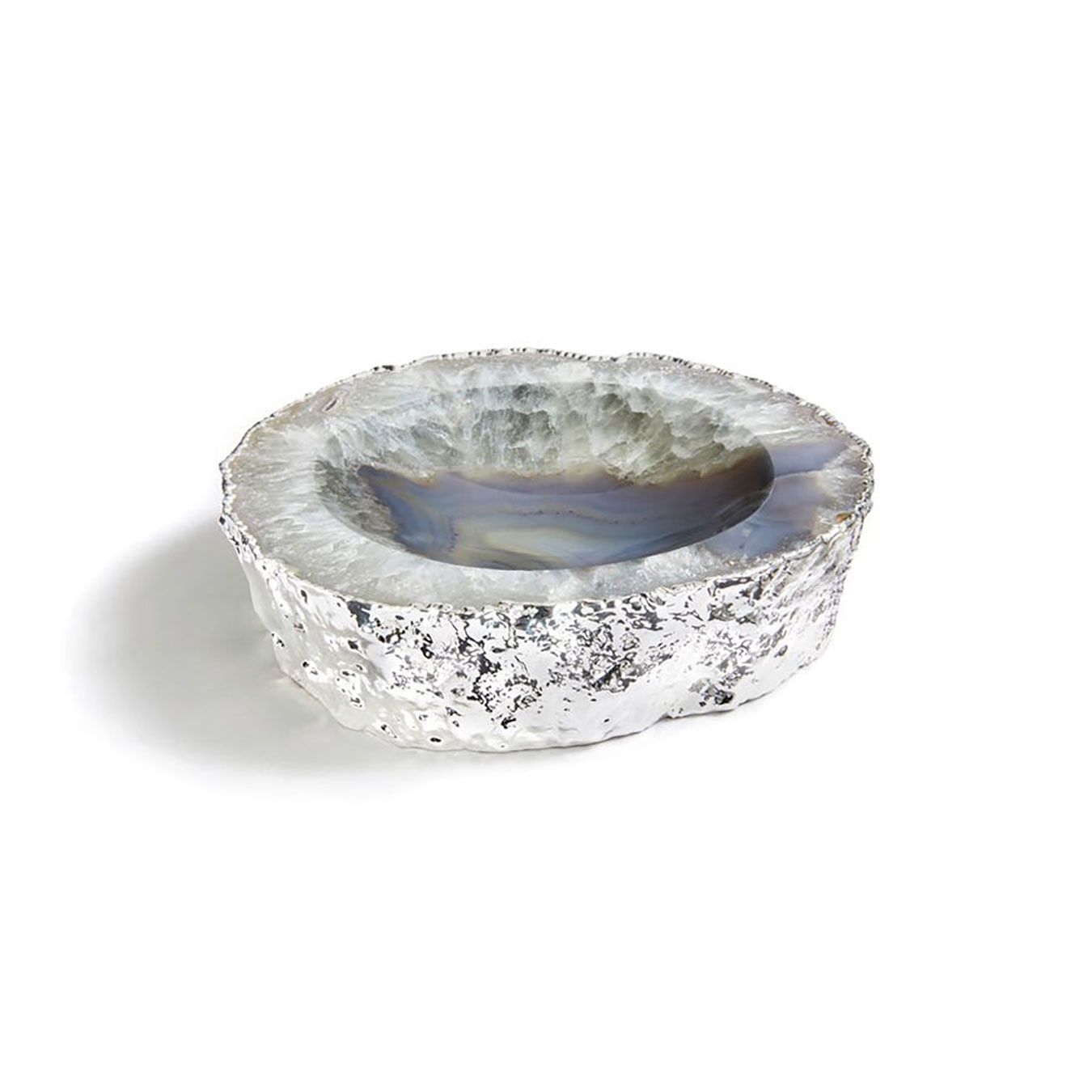 Anna New York Cascita Bowl Agate and Silver CAS-BOSM-21S, 810345028009