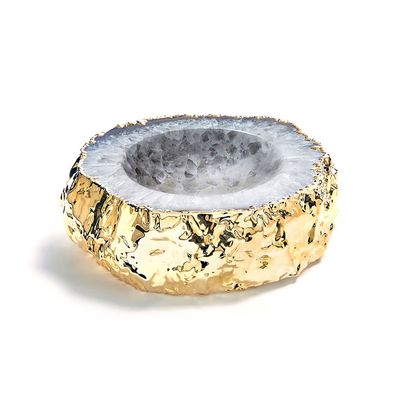 Anna New York Cascita Bowl Agate and Gold CAS-BOSM-21G, 810345028016