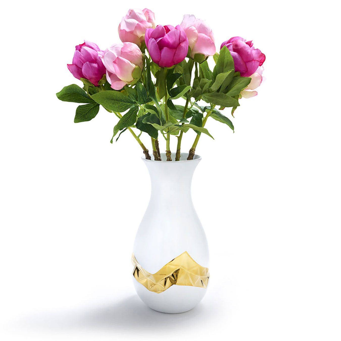 Anna New York Talianna Oro Vase White and Gold ORO-VAOS-90G, 850013927708