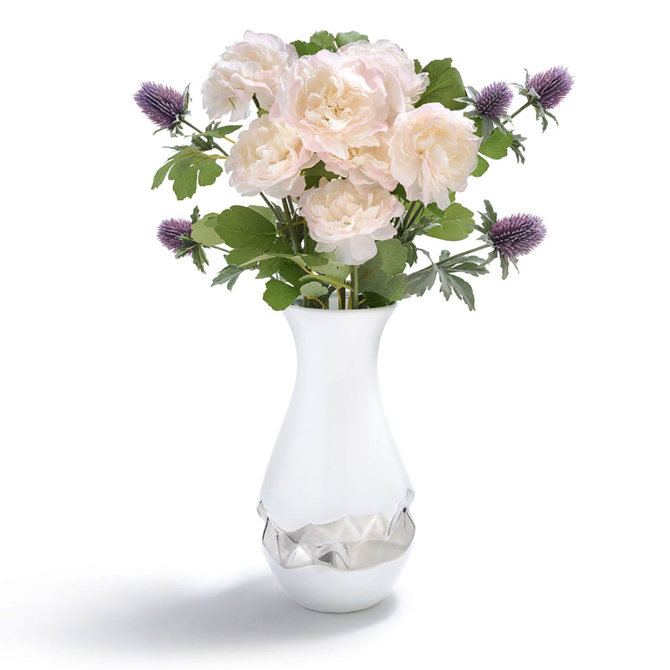 Anna New York Talianna Oro Vase White and Silver ORO-VAOS-90S, 850013927777