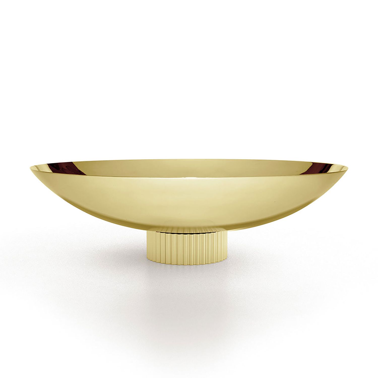 Anna New York Striations Fruit Bowl Gold STR-FBOS-15G, 850058256320