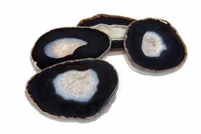 Anna New York Pedra Coasters Midnight Agate Set of 4 PE-0180, 810345025619