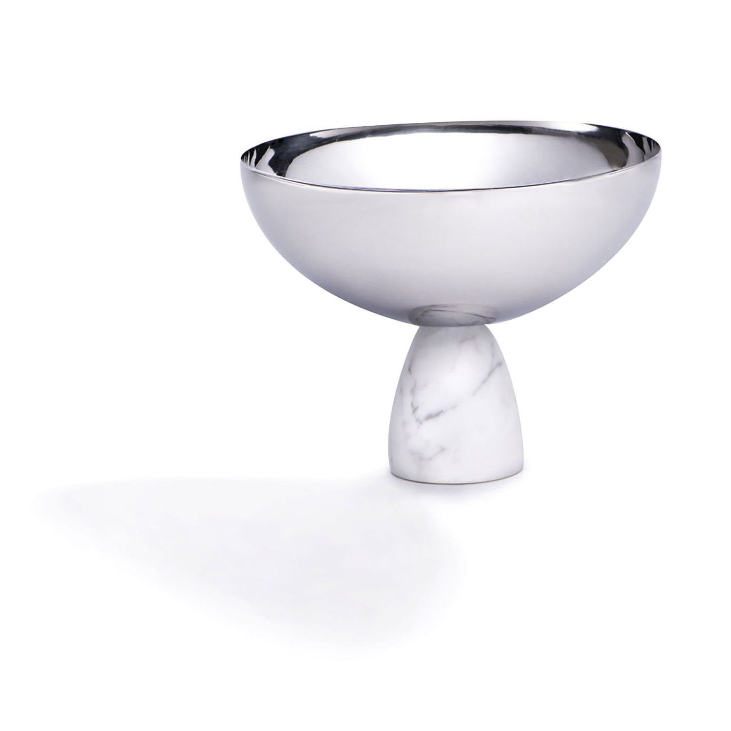 Anna New York Coluna Nut Bowl Marble and Silver COL-NBOS-37N, 858027008680