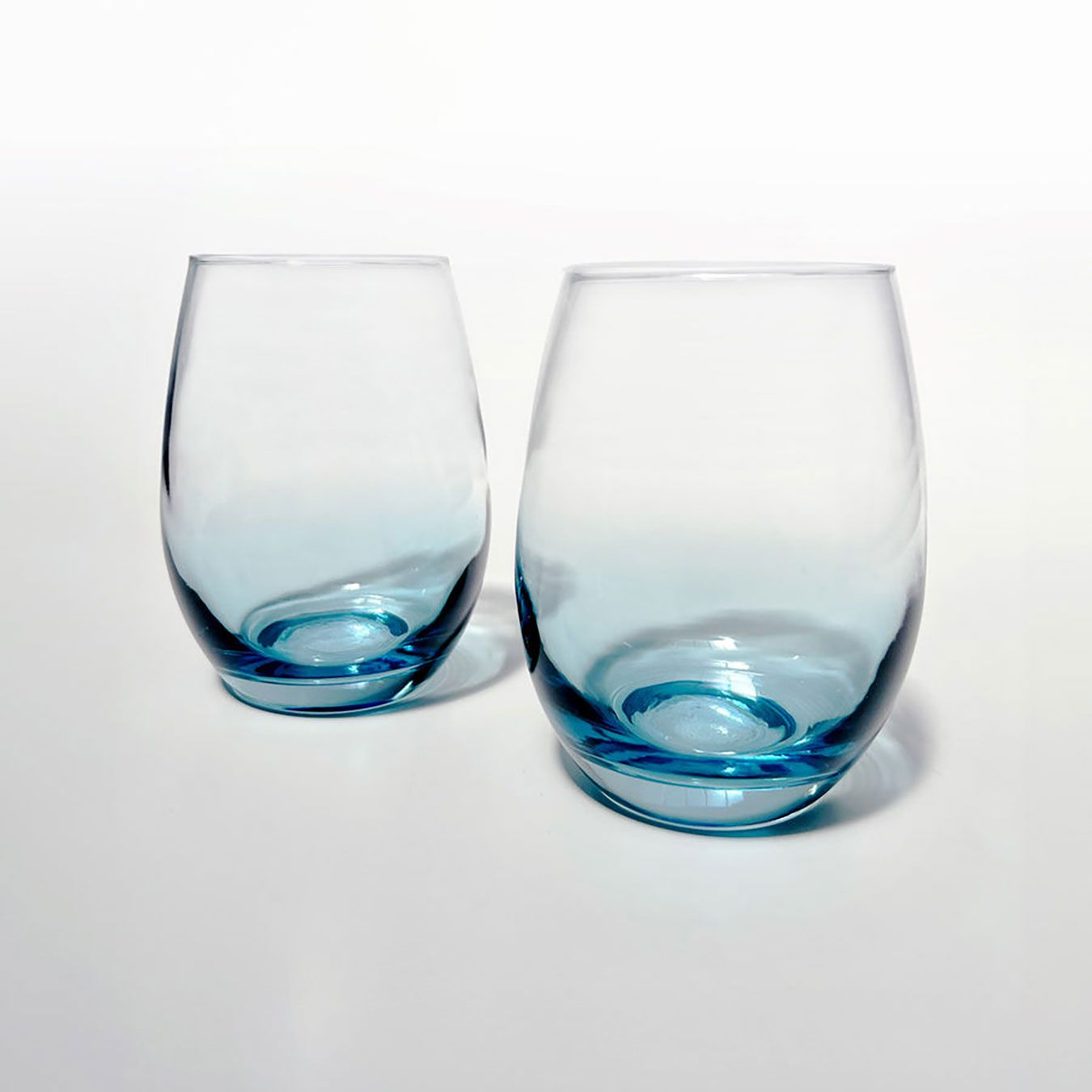 Anna New York Talianna Ombre Stemless Glasses Sky Blue Set of 2 OMB-WGS2-51L, 850013927296