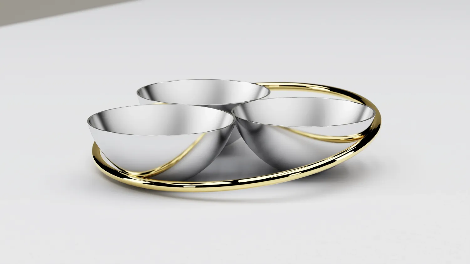 Anna New York Ring Conjoined Bowls Set of 3 RIN-BC3R-01D