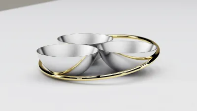 Anna New York Ring Conjoined Bowls Set of 3 RIN-BC3R-01D