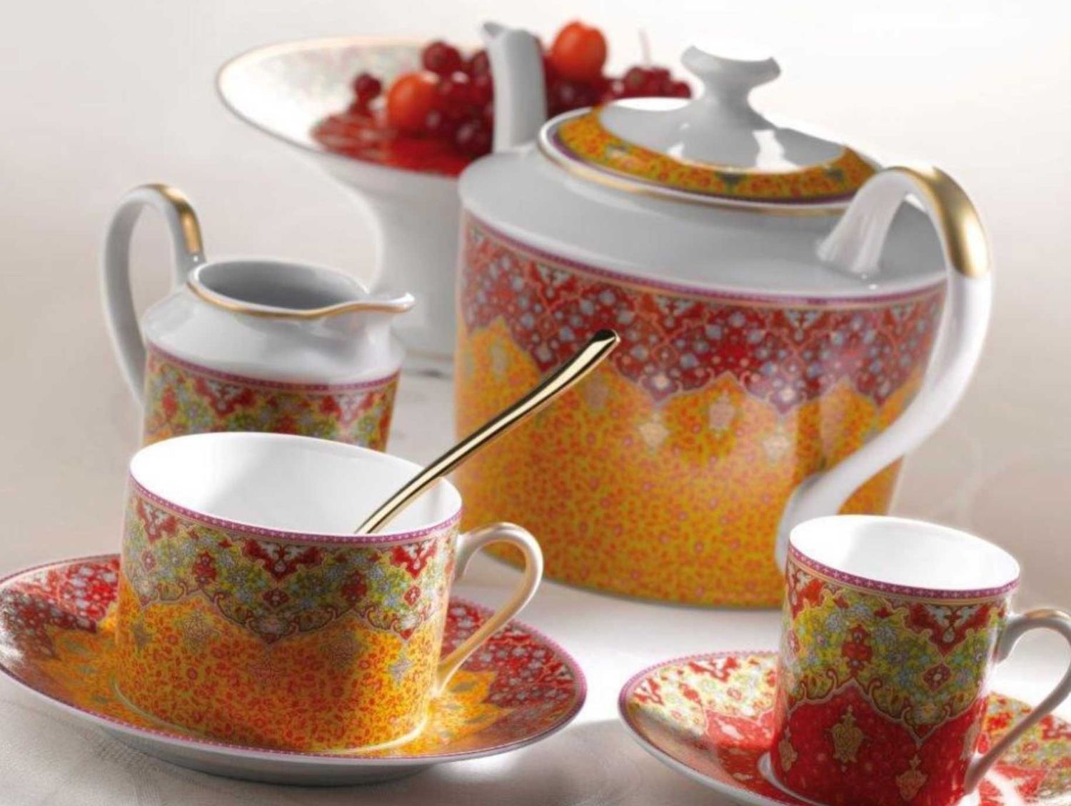 Philippe Deshoulieres Dhara Red Breakfast Cup, TG-RI7438, 3104361259453