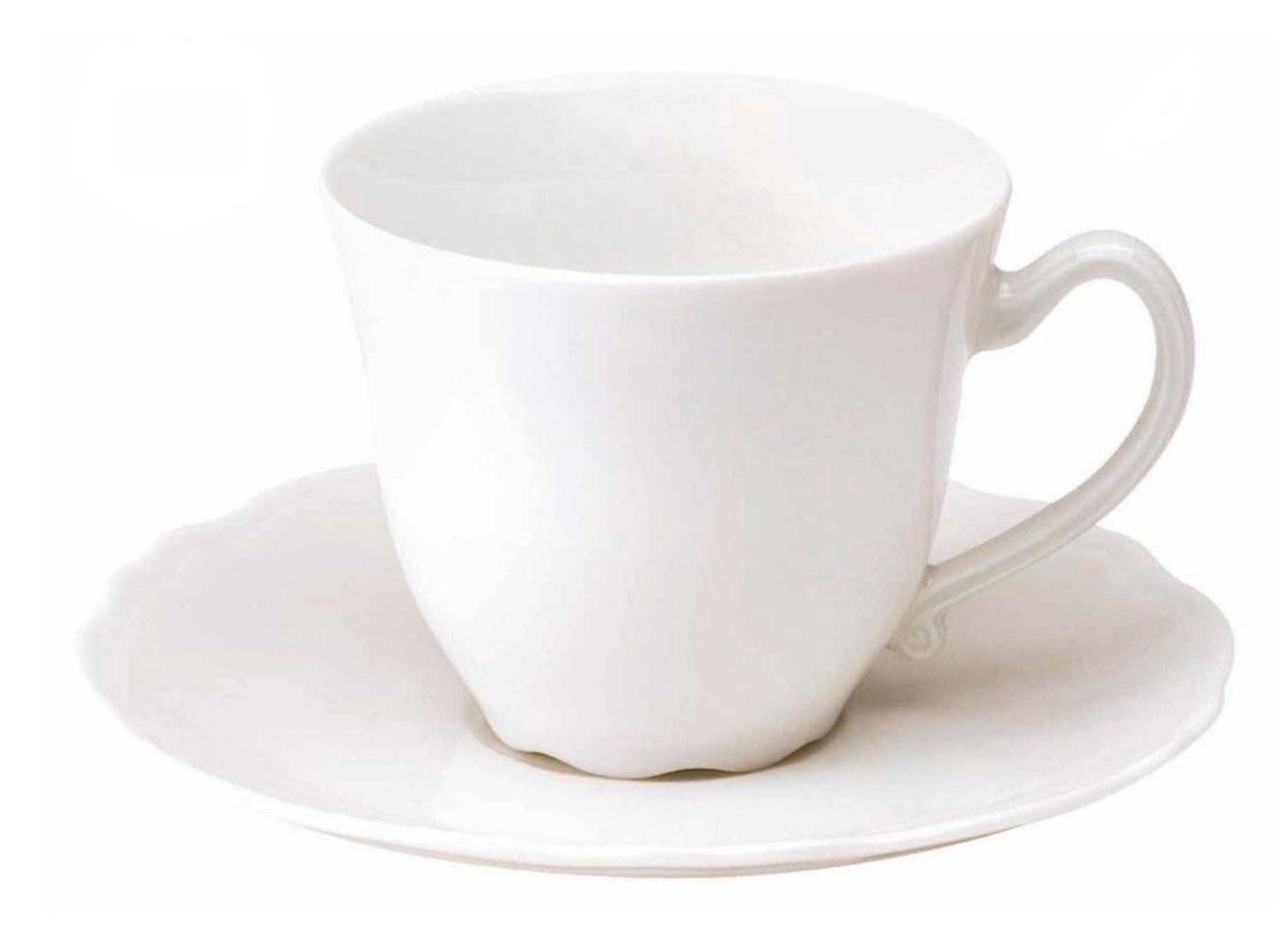 Philippe Deshoulieres Colbert White Coffee Saucer, SC-CO,