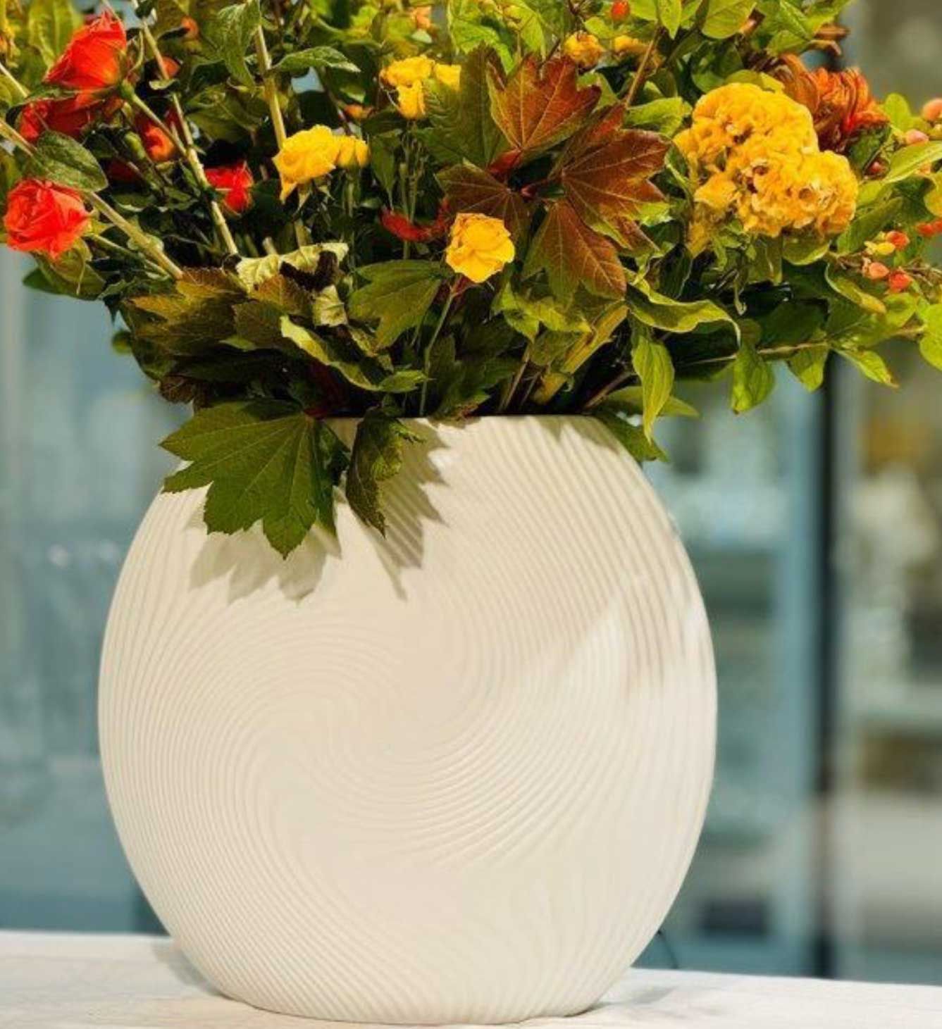 Philippe Deshoulieres Nara Vase Matte White Large 11.8 Inch, 15036, 3104361216142