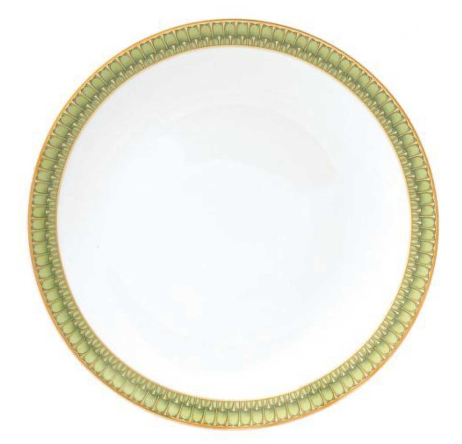 Philippe Deshoulieres Arcades Green Flat Dish, PP-MZ6722, 3104360556720