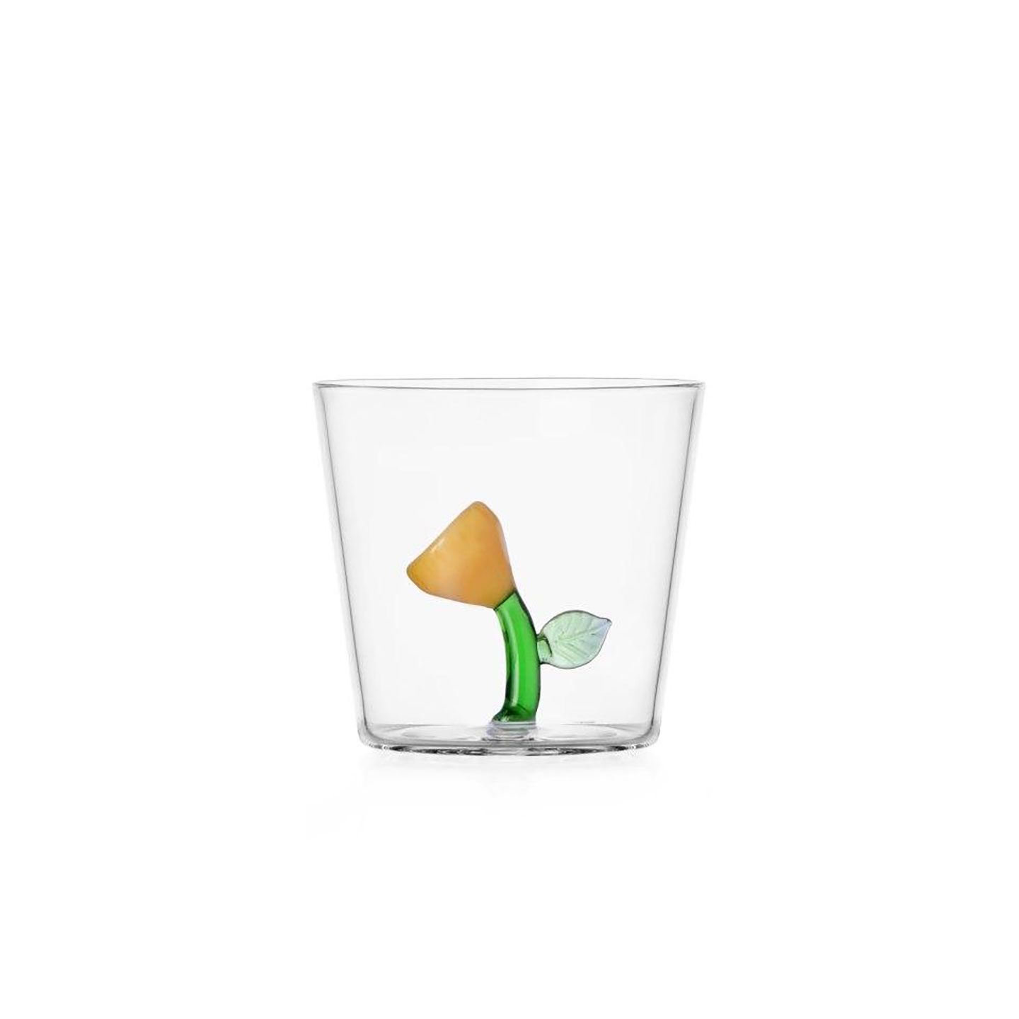 Ichendorf Botanica Tumbler Amber Flower Inside 10.1 oz IC354.264, 790955395831