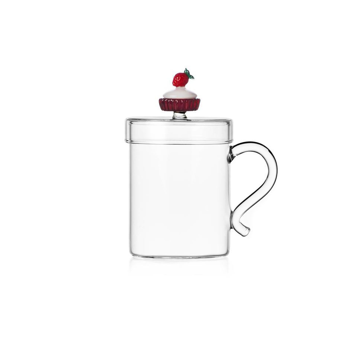 Ichendorf Patisserie Mug W Lid Strawberry Cake 13.5 oz IC354.386, 790955322448