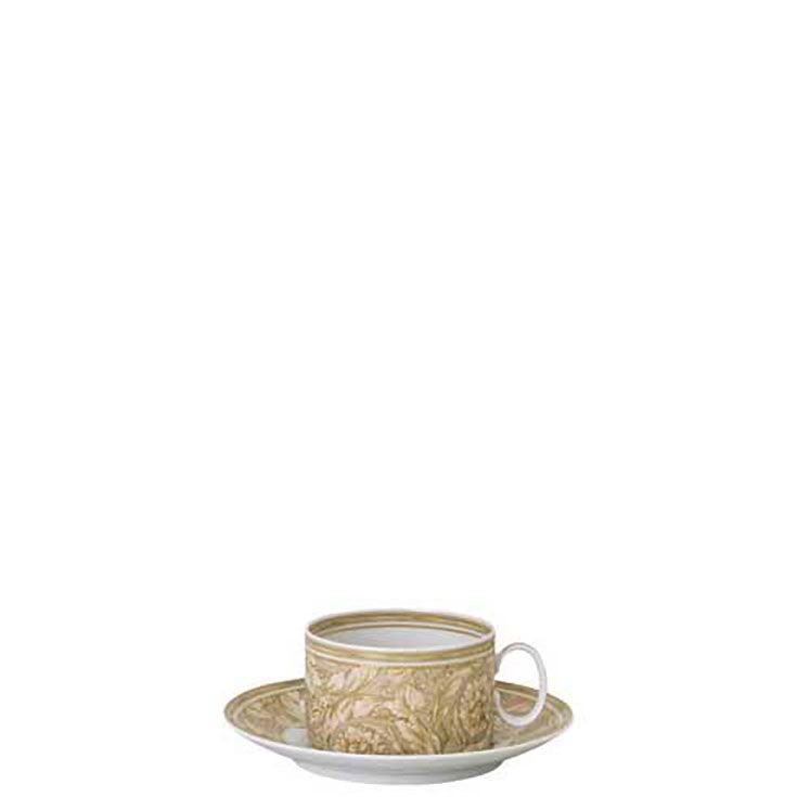 Versace Barocco Beige Tea Cup and Saucer 6 1/4 Inch 7 oz 19335-403782-14640, 790955316508