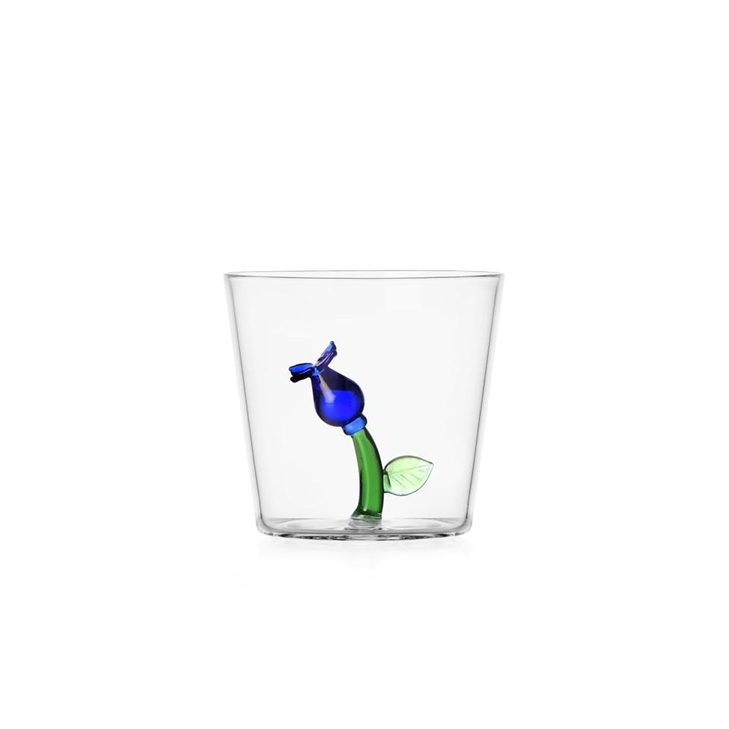 Ichendorf Botanica Tumbler Blue Flower Inside 10.1 oz IC354.262, 790955395817