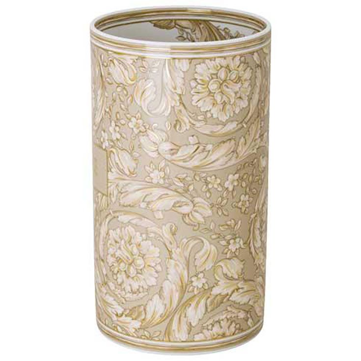 Versace Barocco Beige Vase 11 3/4 Inch 12767-403782-26030, 790955316171
