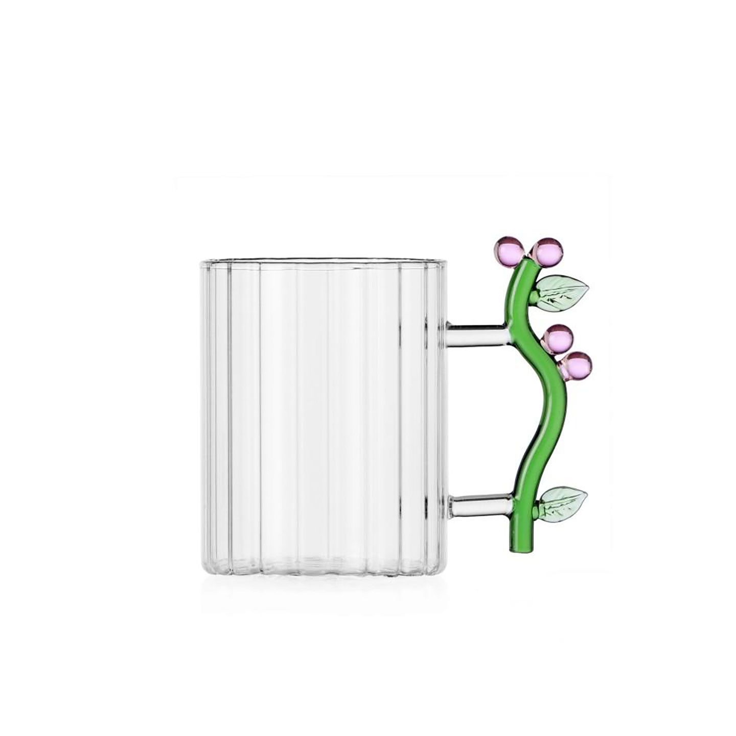 Ichendorf Botanica Optic Mug Pink Flower 15.2 oz IC354.491, 790955395992