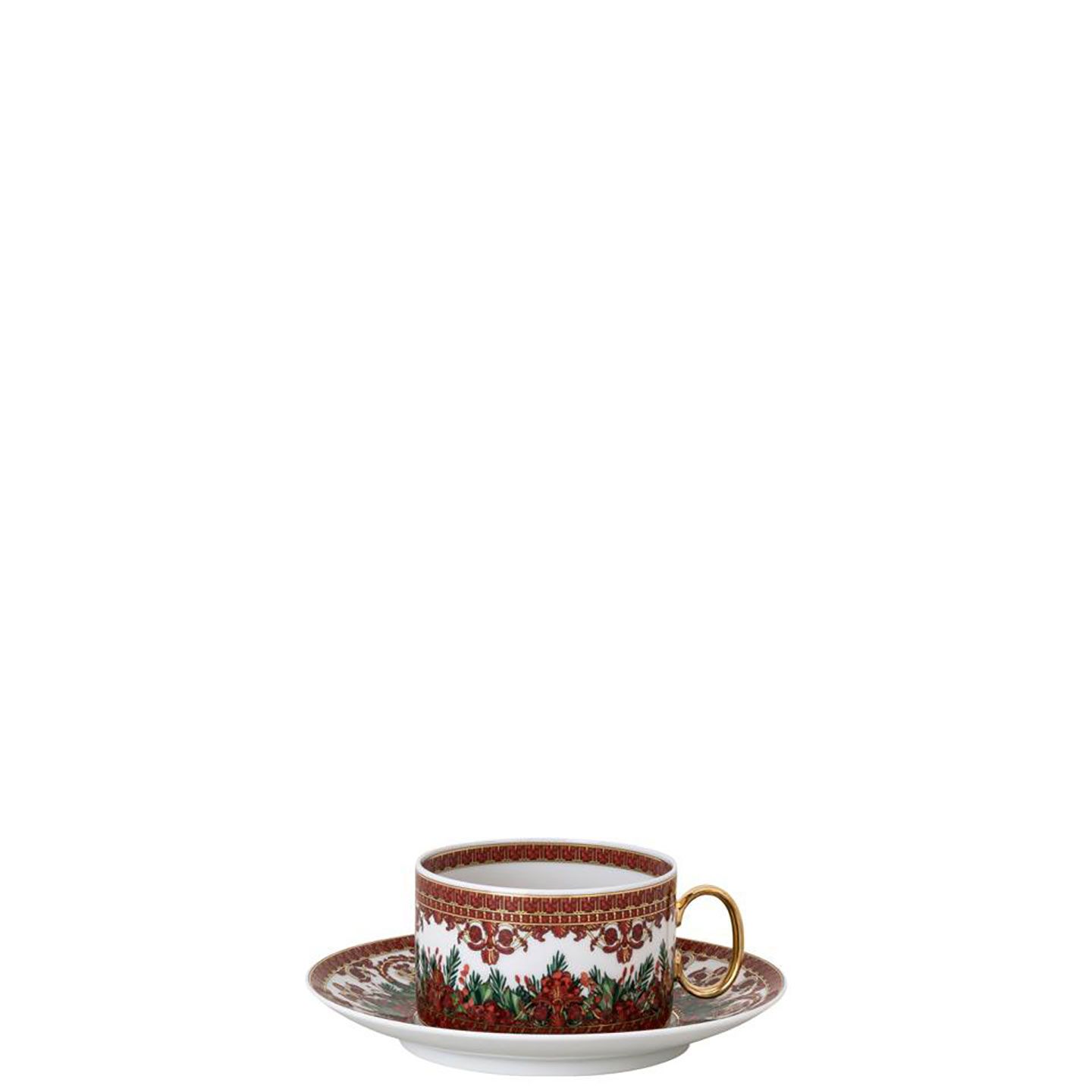 Versace Love Baroque Holiday Tea Cup and Saucer 6 1/4 Inch 7 oz 19335-409960-14640, 790955316829