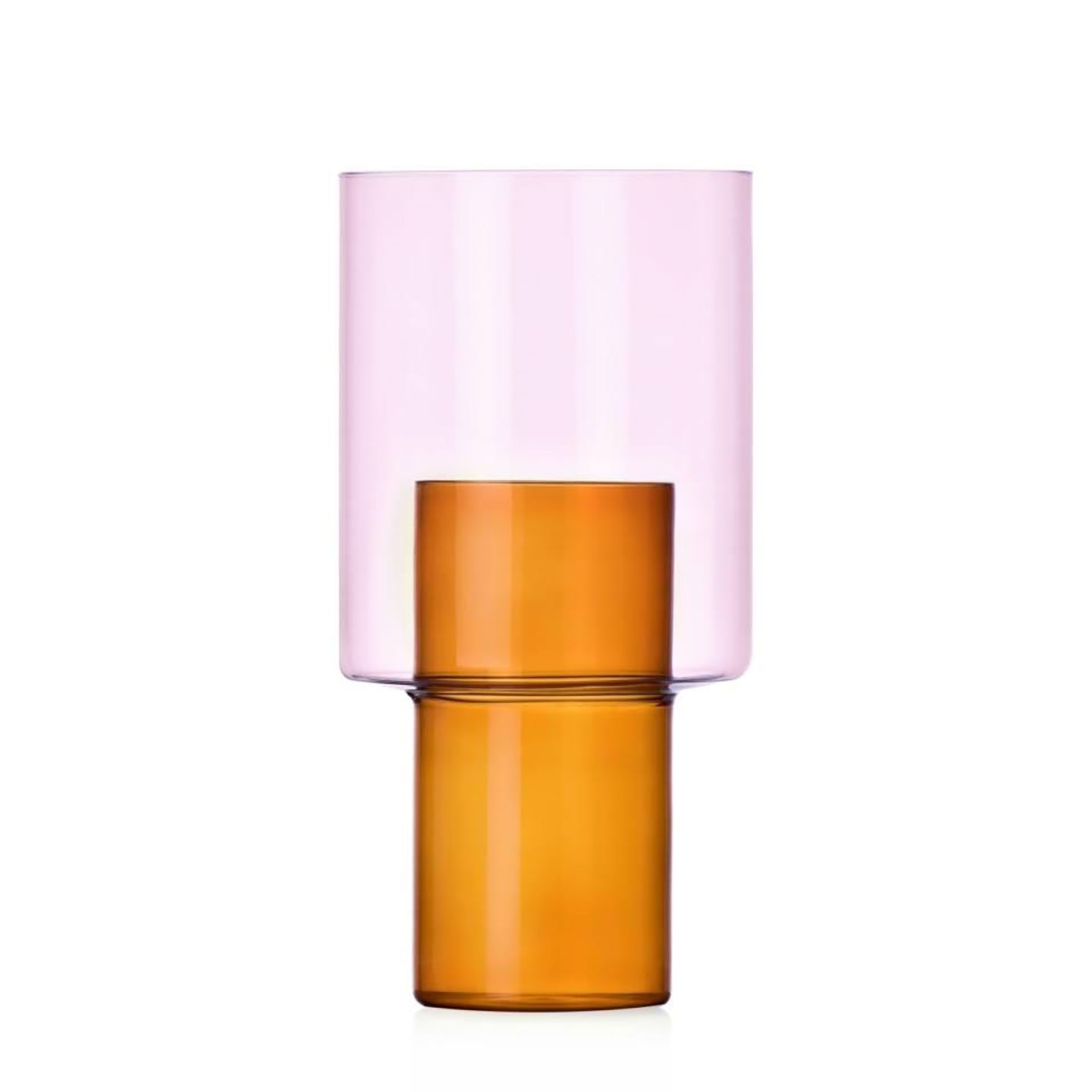 Ichendorf Boreale Big Vase B Amber-Pink 12.6 Inch IC313.353, 790955322042