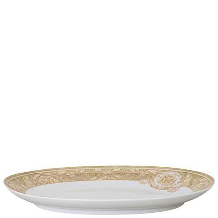 Versace Barocco Beige Platter 13 Inch 19335-403782-12733, 790955316423