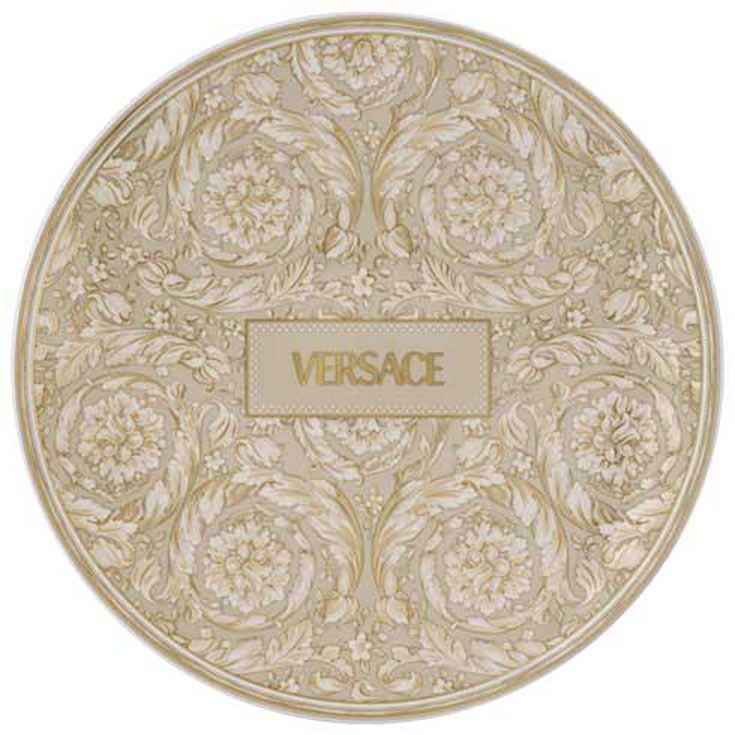 Versace Barocco Beige Service Plate 13 Inch 19335-403782-10263, 790955316355