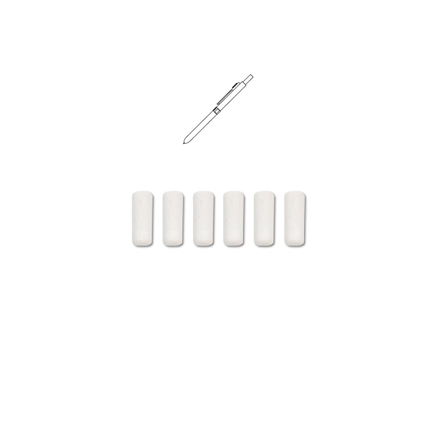 ACME Studio 4Fp Erasers Refill 6Pk PREF4FPERAS