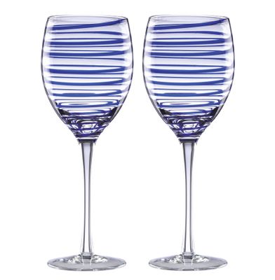Kate Spade Charlotte Street 2-Piece Wine Glass Set 863811, 882864642875
