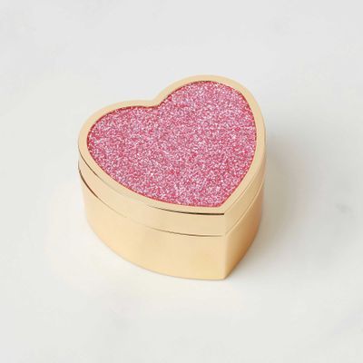 Kate Spade Sitting Pretty Pink Glitter Heart Box 897453, 882864871527