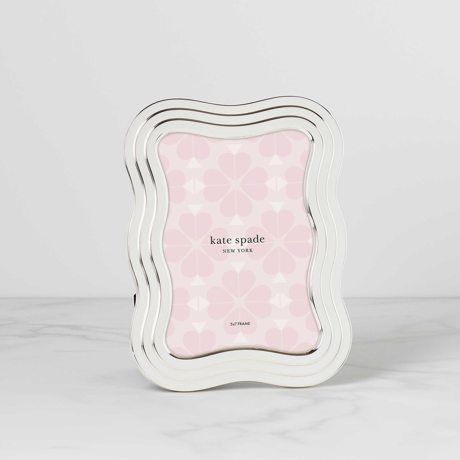 Kate Spade South Street 5 x 7 Silver Wavy Picture Frame 892113, 882864863614