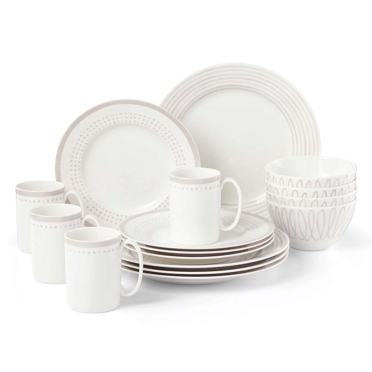 Kate Spade Charlotte Street East 16-Piece Dinnerware Set 890213, 882864856661