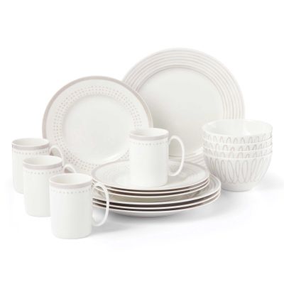 Kate Spade Charlotte Street East 16-Piece Dinnerware Set 890213, 882864856661