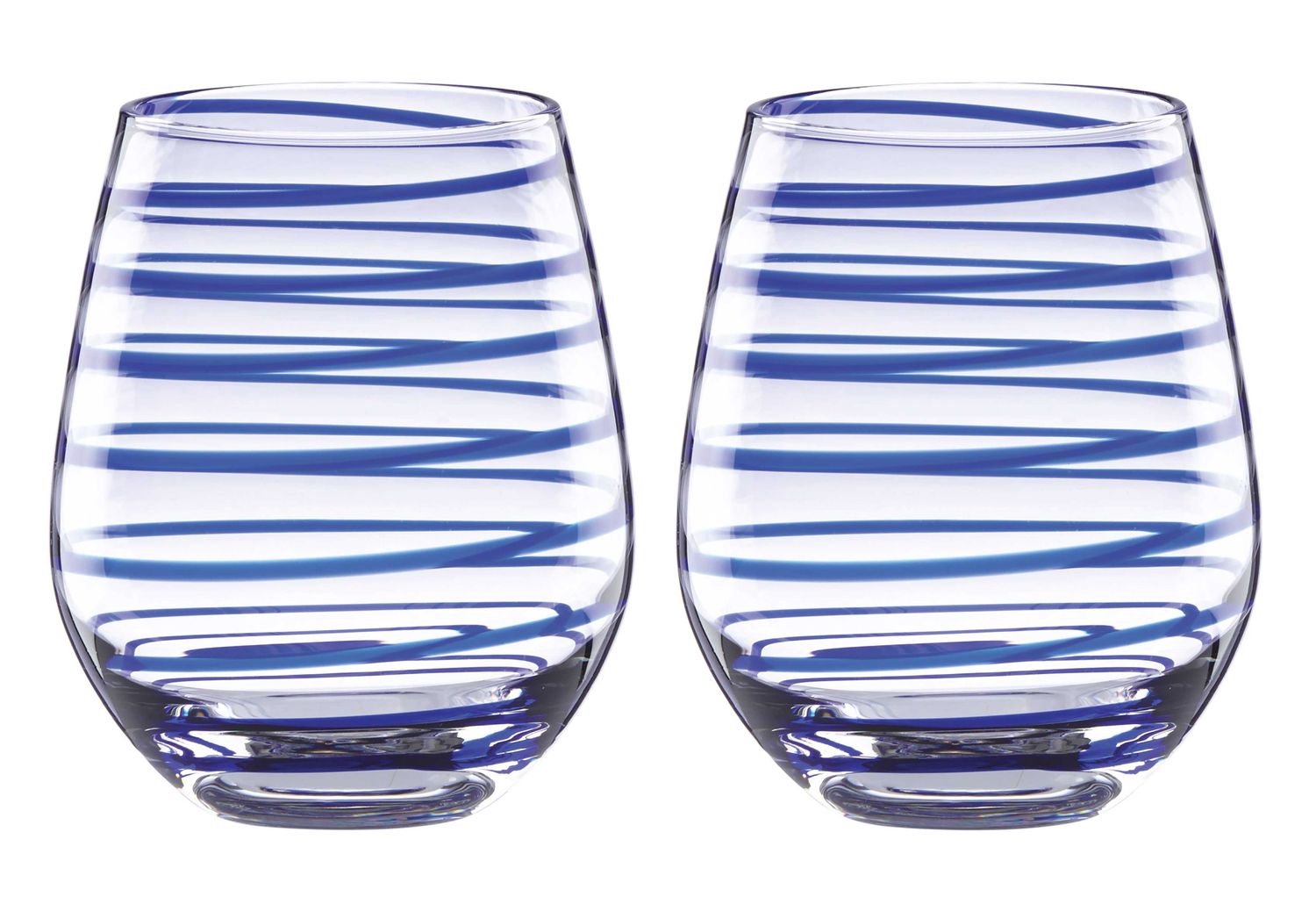 Kate Spade Charlotte Street 2-Piece Stemless Wine Glass Set 863810, 882864642868
