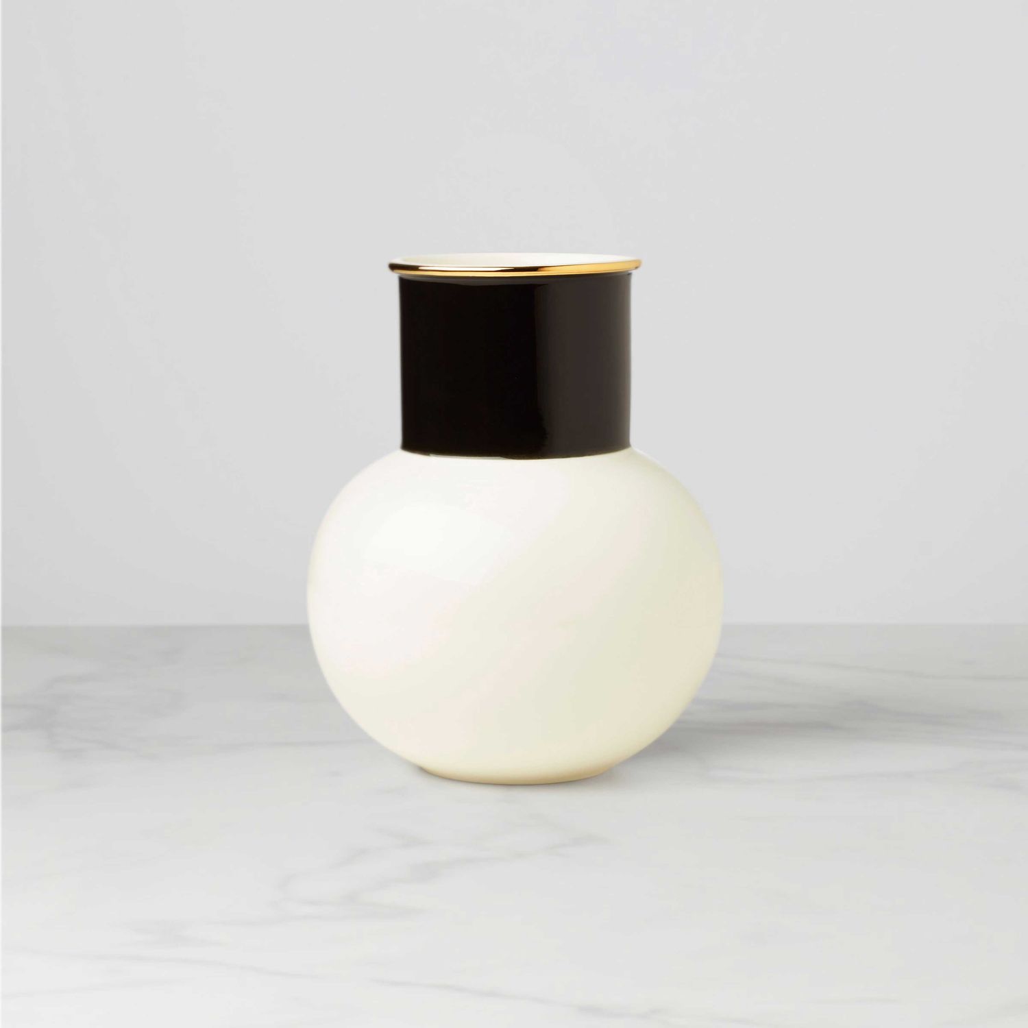 Kate Spade Make It Pop Neutral White &amp; Black Bouquet Vase 895879, 882864870827