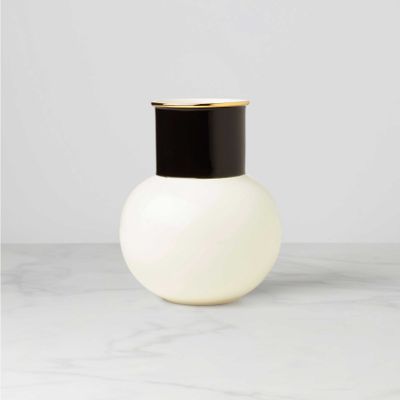 Kate Spade Make It Pop Neutral White &amp; Black Bouquet Vase 895879, 882864870827