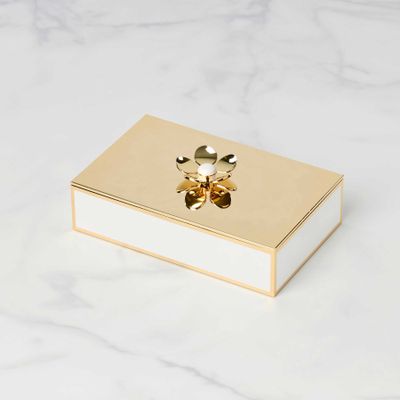 Kate Spade Make It Pop Large Floral Box Gold 897932, 882864871855