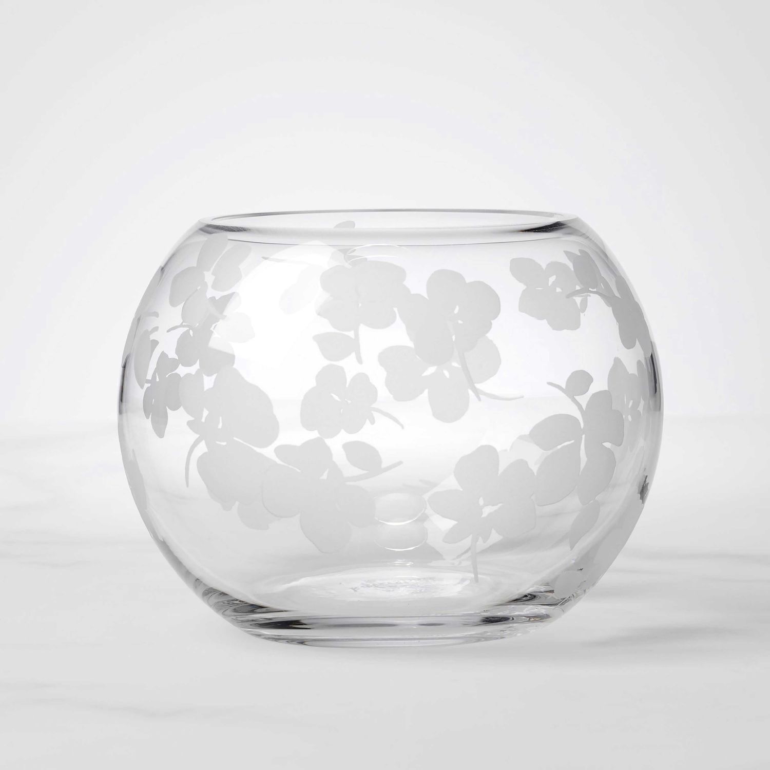 Kate Spade Spring Pansies Glass Petite Rose Bowl 897763, 882864871824